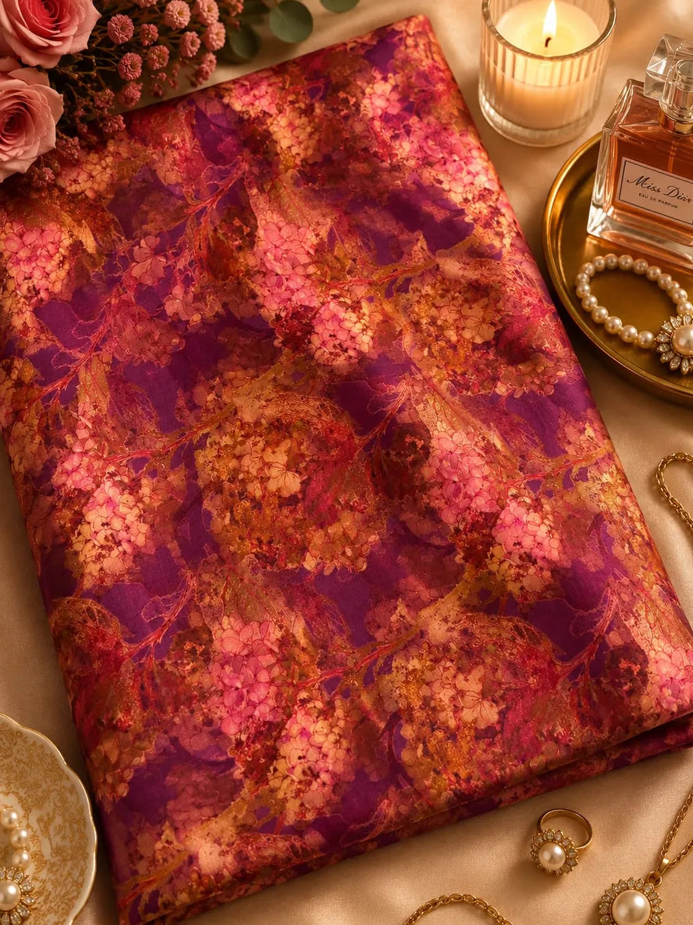 RADIANT RUBY ELEGANCE — AL HOSN SWISS COTTON
