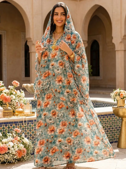Al Hosn Swiss Cotton Soft Hues, Radiant Blooms, Endless Elegance