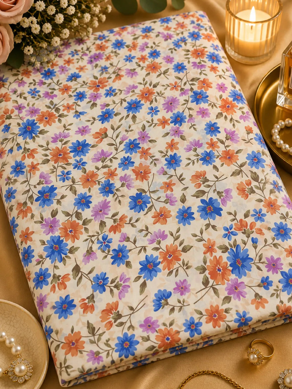 COLOURFUL MEADOW — THAILAND COTTON POPLIN