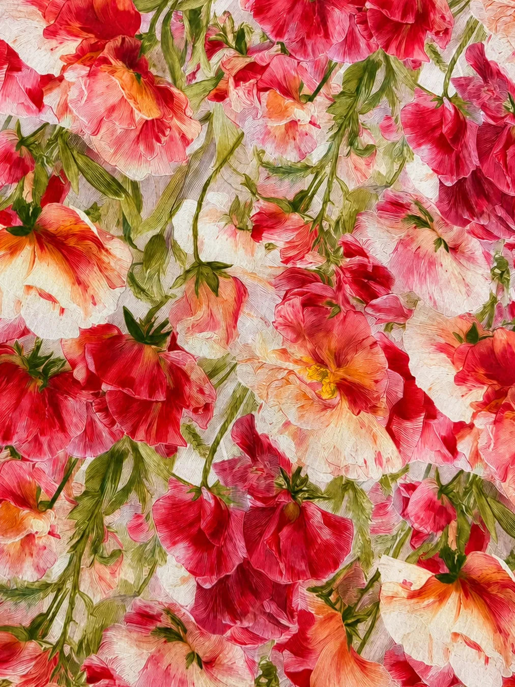 CRIMSON BLOOMS, TIMELESS GRACE — AL HOSN SWISS COTTON