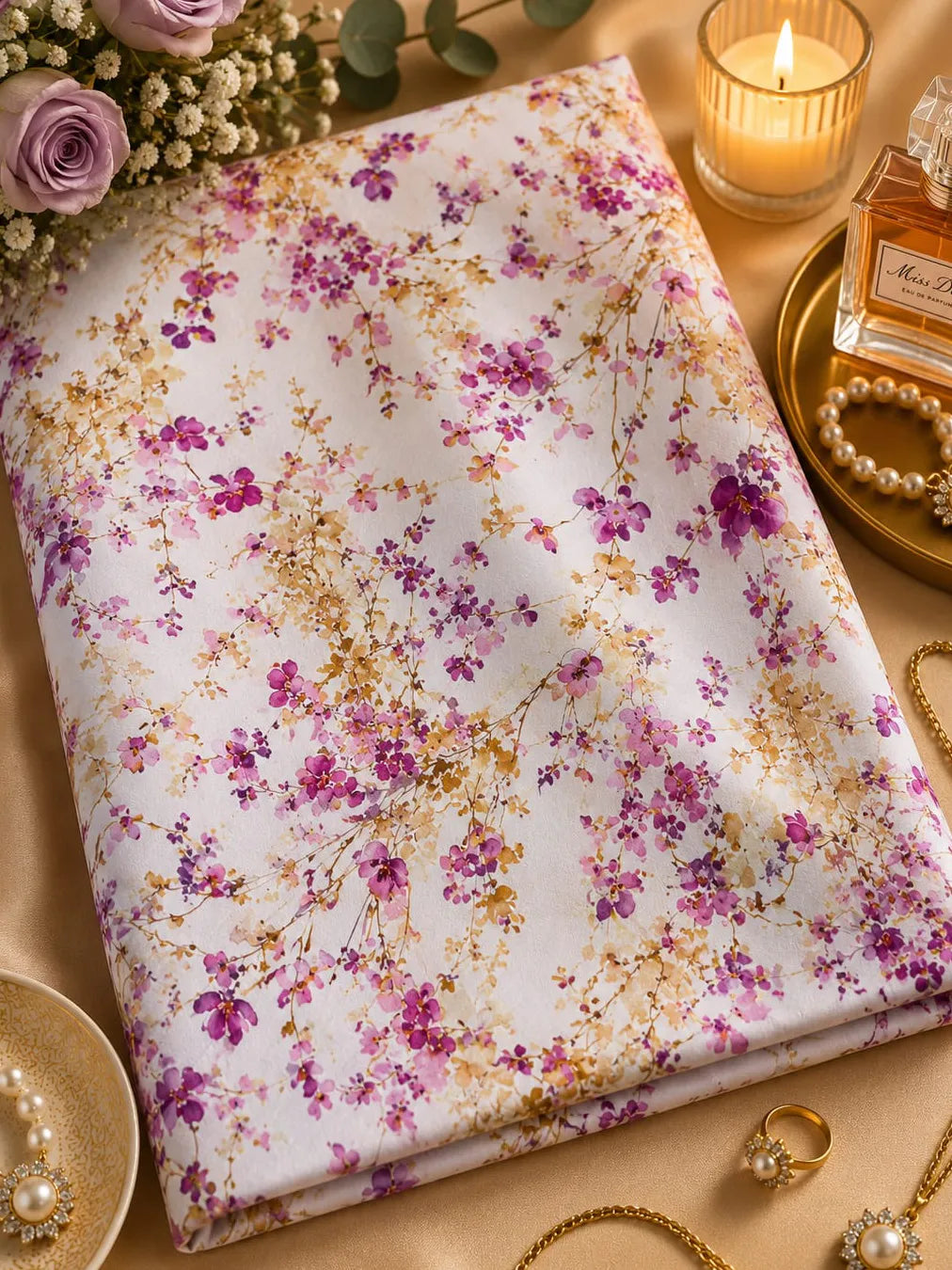 DELICATE BLOSSOMS, TIMELESS GRACE — AL HOSN SWISS COTTON