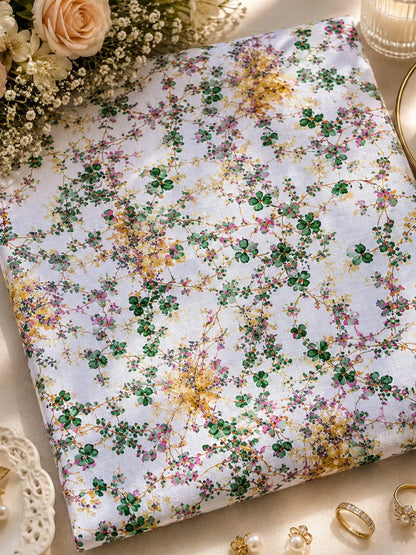 EMERALD BLOSSOMS, GOLDEN GRACE — AL HOSN SWISS COTTON