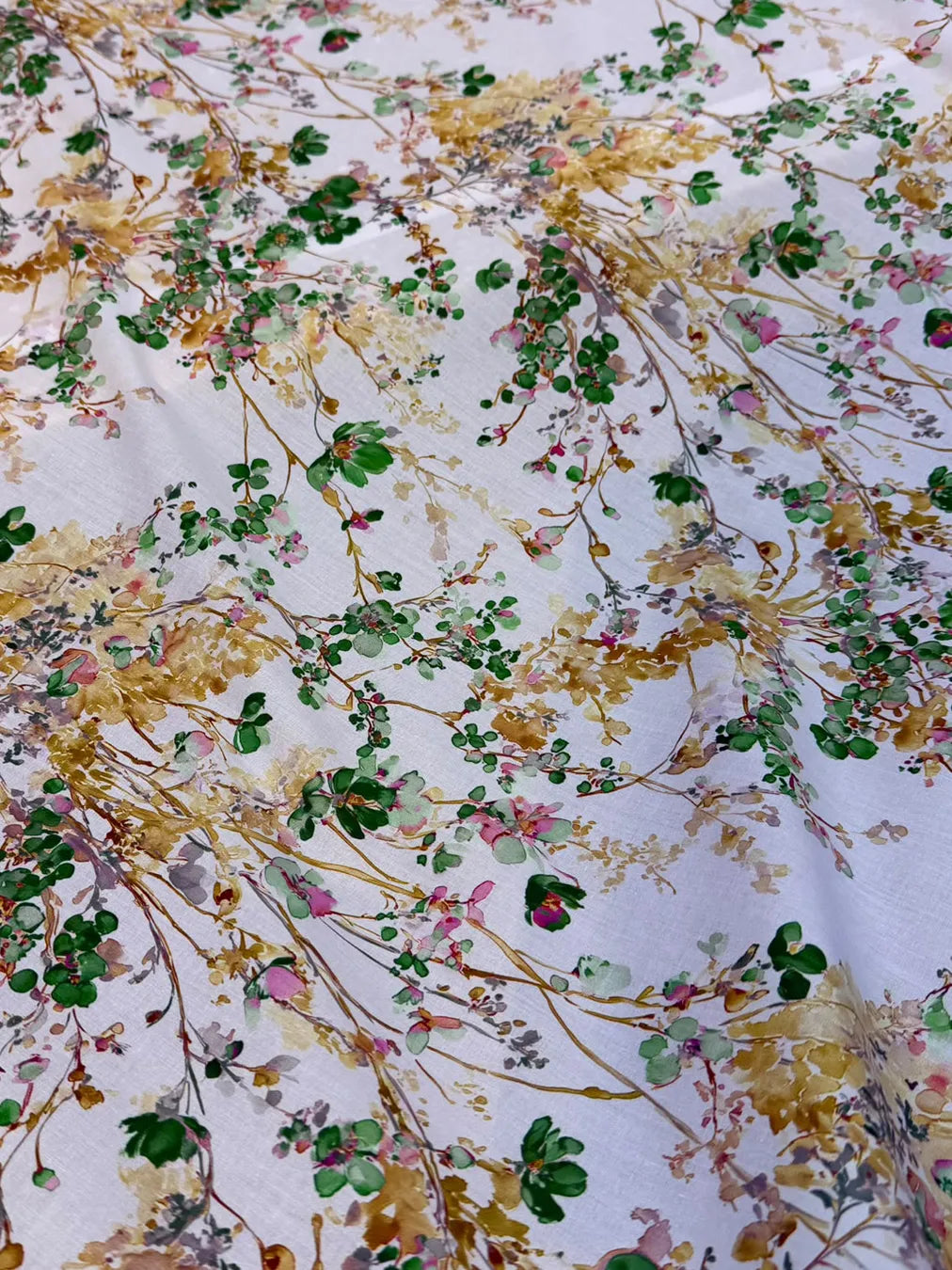 EMERALD BLOSSOMS, GOLDEN GRACE — AL HOSN SWISS COTTON