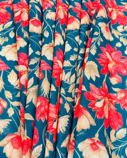 Royal Blossom Designer Fabric – Luxury Women’s Fashion Fabric