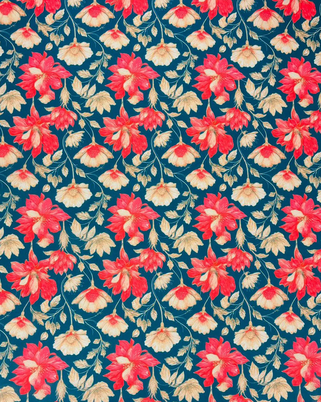 Royal Blossom Designer Fabric – Luxury Women’s Fashion Fabric