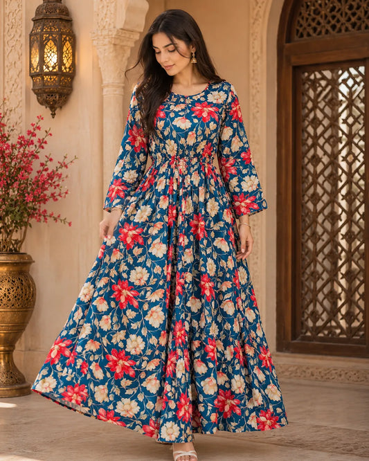 Royal Blossom Designer Fabric – Luxury Women’s Fashion Fabric