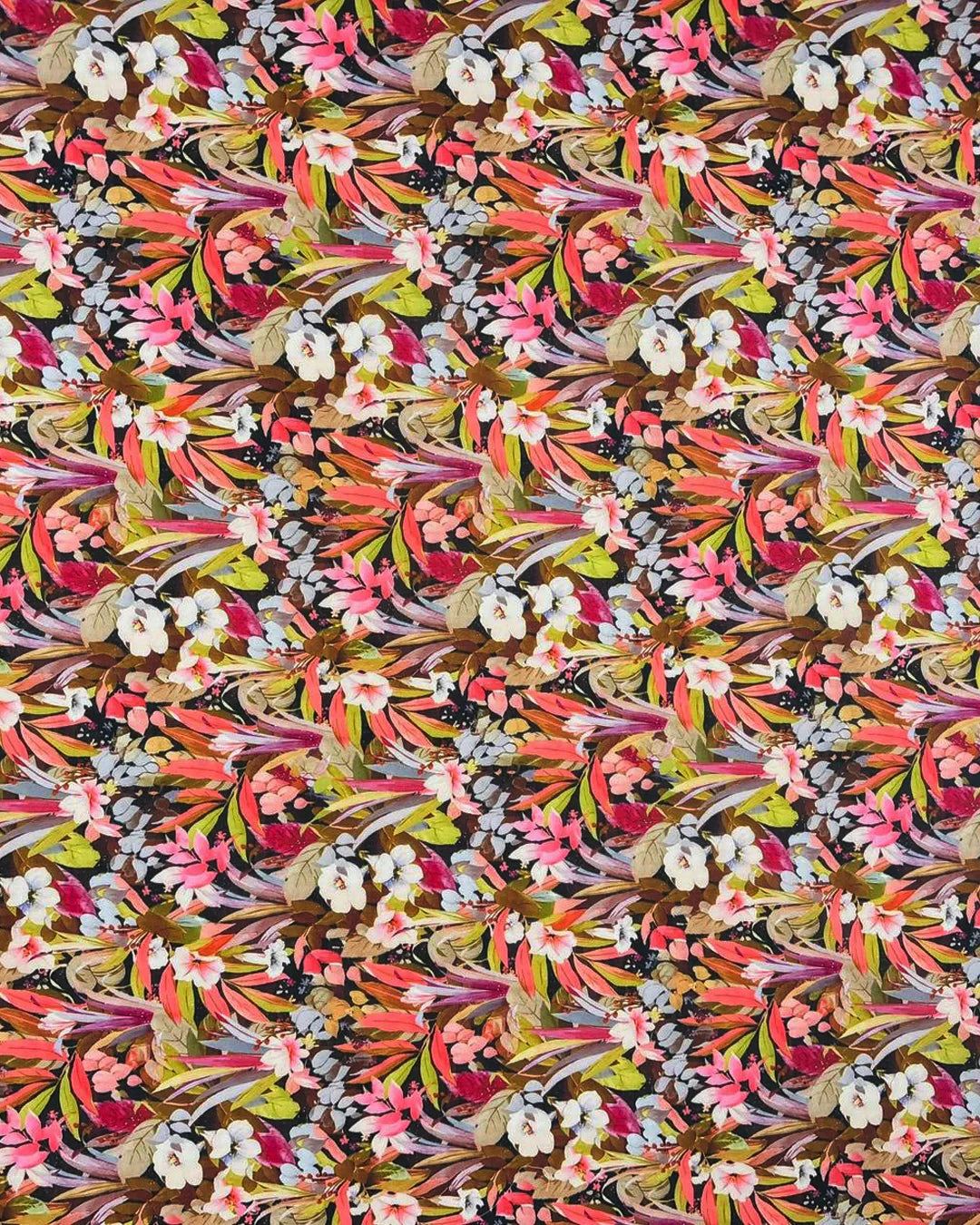 Elegant Multicolor Flower Fabric – Soft Luxury Dress Material Swiss Cotton