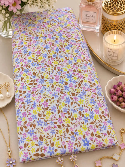 Spring Petal Symphony – Luxury Floral Cotton Poplin