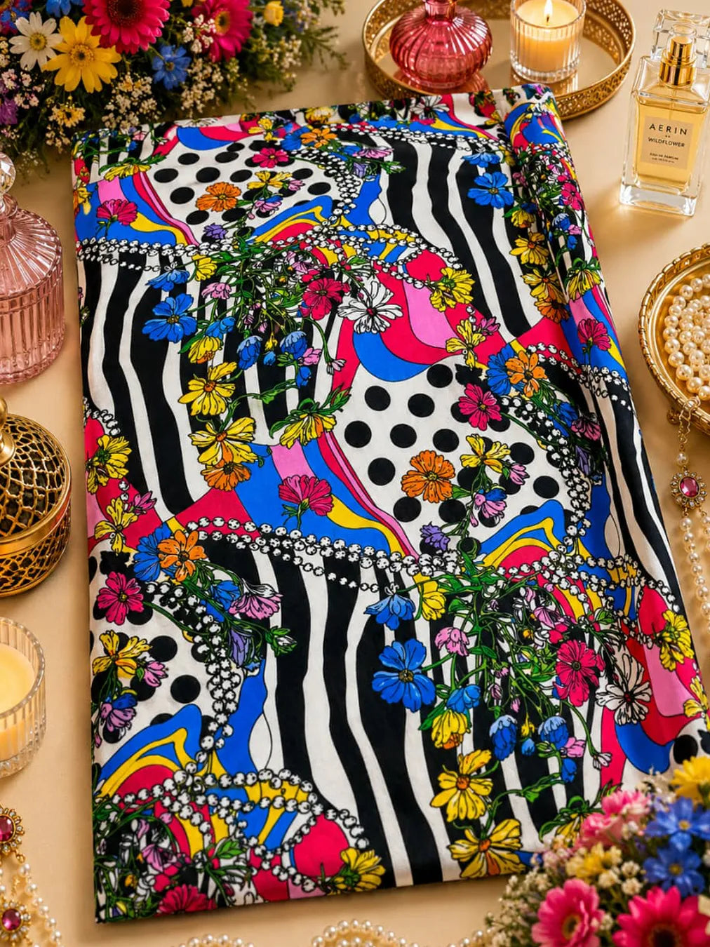 Al Hosn Swiss Cotton  Unapologetically Bold, Beautifully Floral