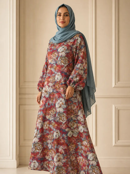 FLORAL ELEGANCE IN AL HOSN SWISS COTTON