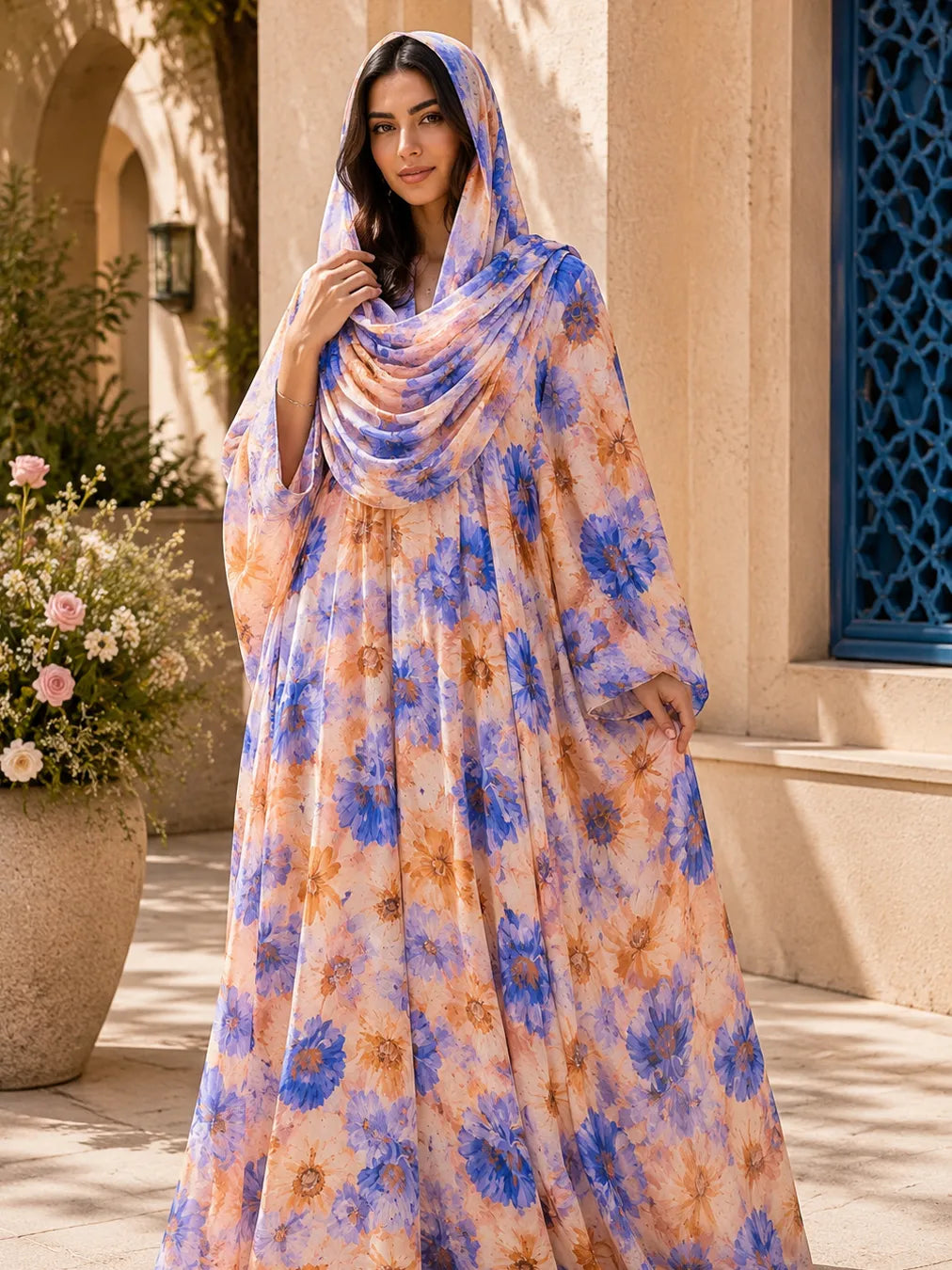 FLORAL GRACE IN PREMIUM SWISS COTTON
