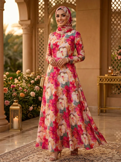 HIBISCUS IN FULL BLOOM — AL HOSN SWISS COTTON