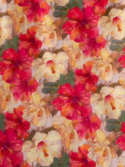 HIBISCUS IN FULL BLOOM — AL HOSN SWISS COTTON