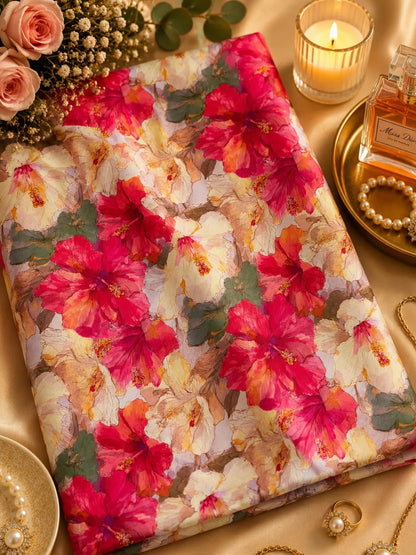 HIBISCUS IN FULL BLOOM — AL HOSN SWISS COTTON