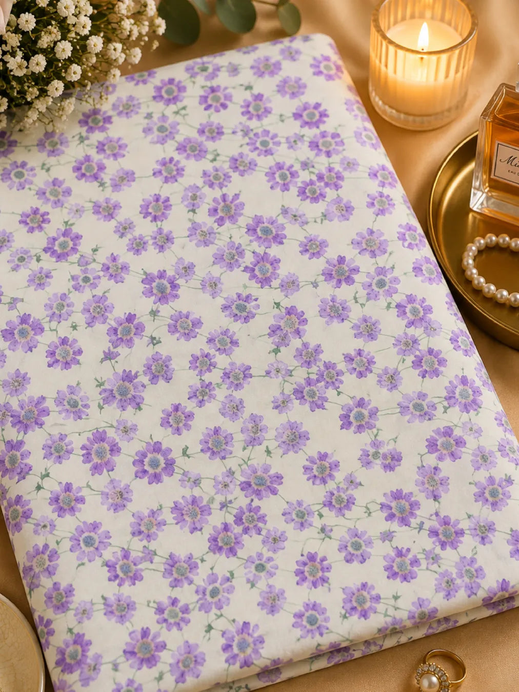 LAVENDER MEADOW — THAILAND COTTON POPLIN
