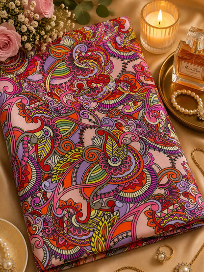 PAISLEY IN PINK — AL HOSN SWISS COTTON