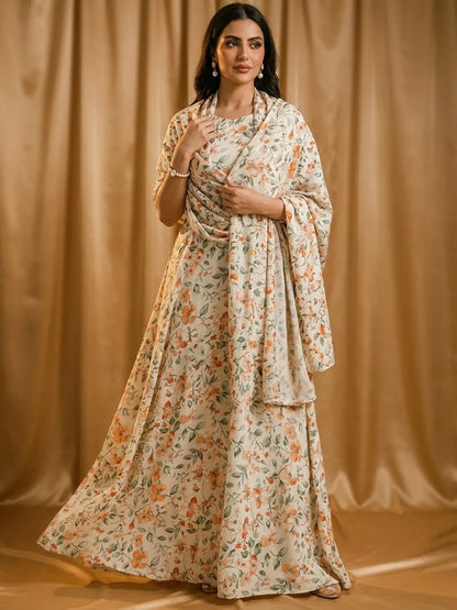 PEACH BLOSSOM ELEGANCE - THAILAND COTTON POPLIN