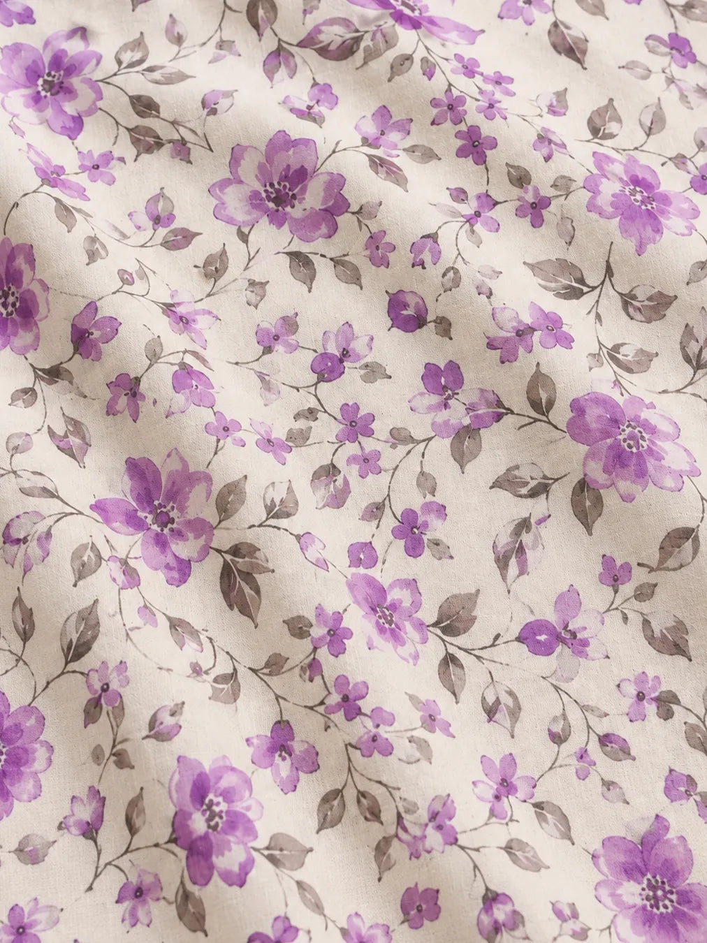 PURPLE BLOOM — THAILAND COTTON POPLIN