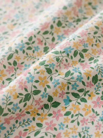 Premium Thailand Cotton Poplin with Pastel Floral Charm