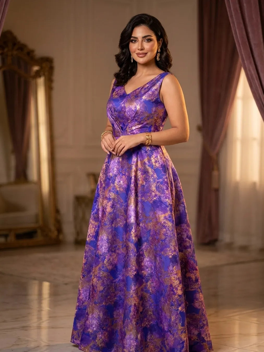 ROYAL PURPLE, TIMELESS ELEGANCE — AL HOSN SWISS COTTON