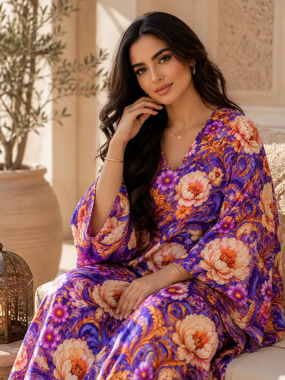 Al Hosn Swiss Cotton Bold Florals. Beautifully Refined