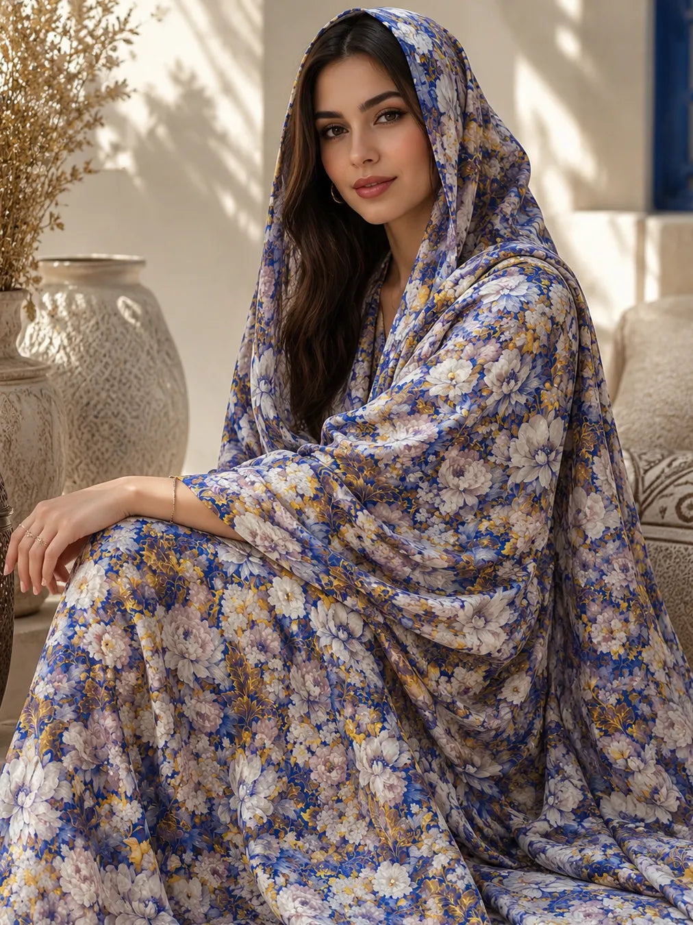 Al Hosn Swiss Cotton Floral Grandeur in Every Thread