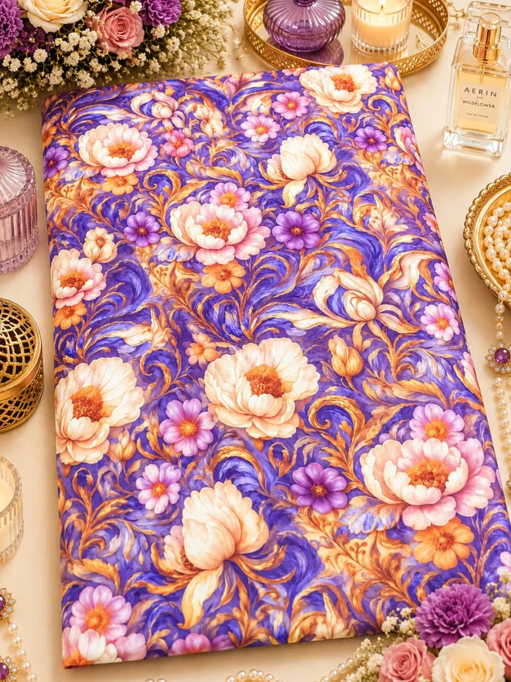 Al Hosn Swiss Cotton Bold Florals. Beautifully Refined