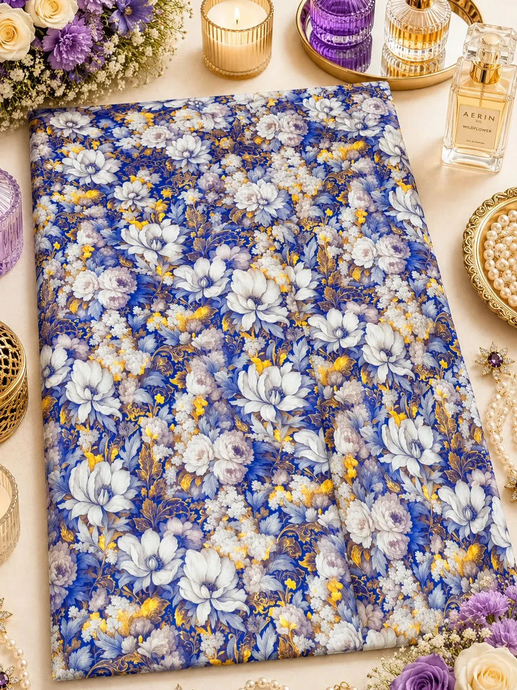 Al Hosn Swiss Cotton Floral Grandeur in Every Thread