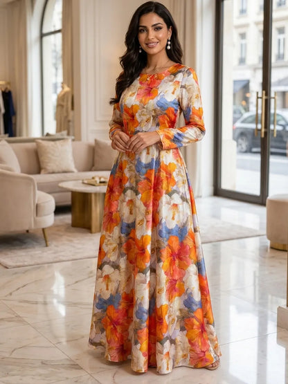SUNSET BLOOMS, TIMELESS ELEGANCE — AL HOSN SWISS COTTON