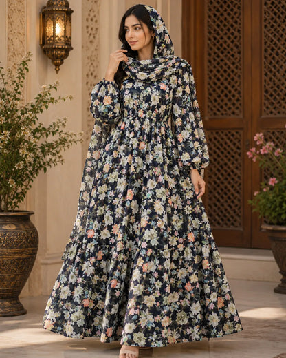 Colorful Tropical Flower Fabric – Luxury Fashion Fabric Collection