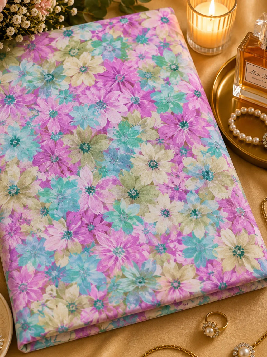 TROPICAL BLOOM — THAILAND COTTON POPLIN
