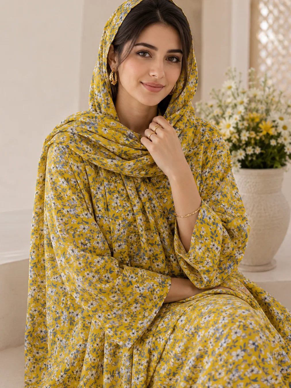 Premium Thailand Floral Cotton Poplin – Fresh, Elegant & Timeless